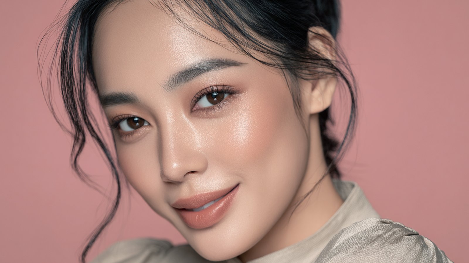Glass skin makeup ala artis Korea