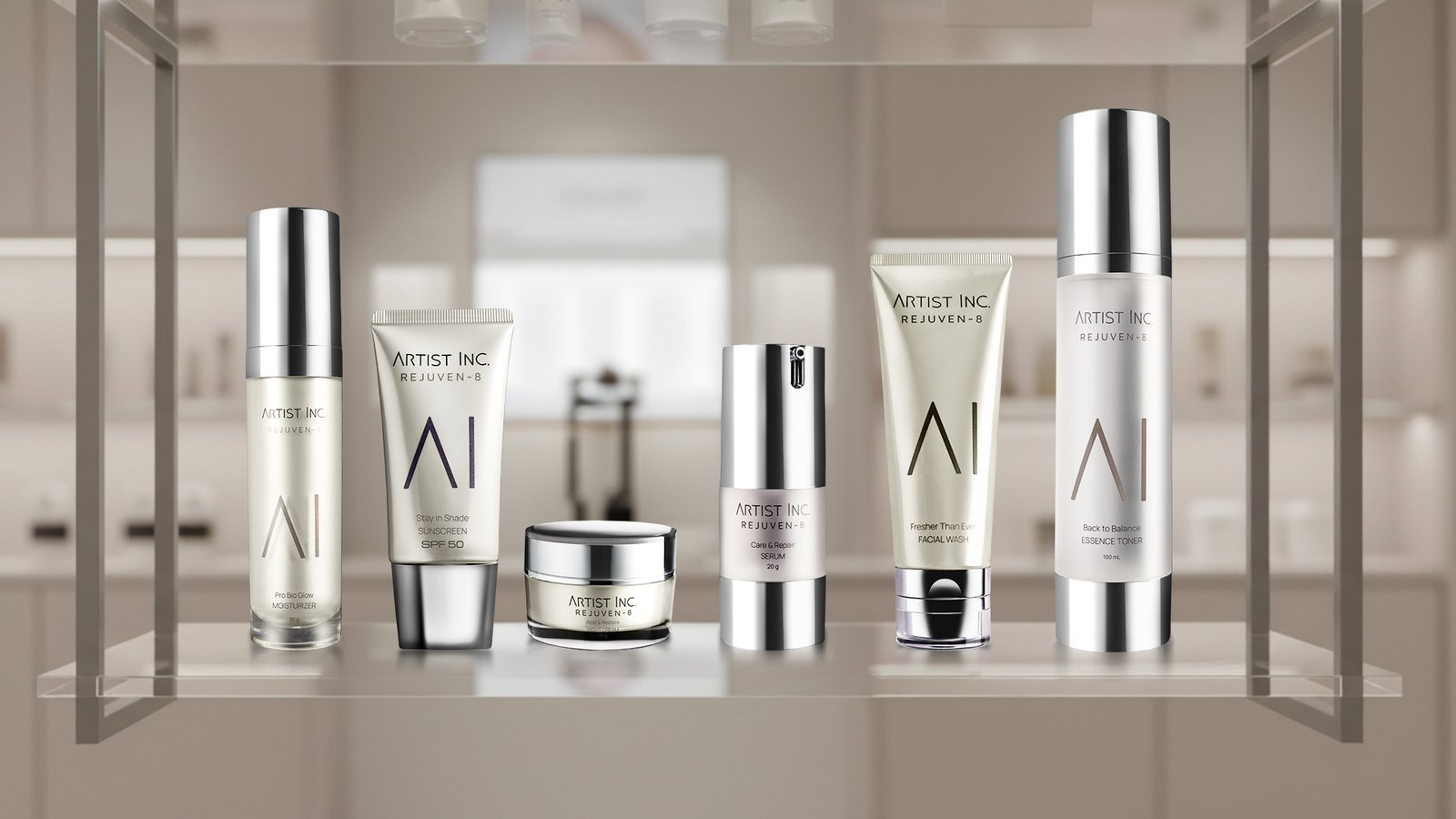 Rejuven-8 skincare series by Artist Inc semakin mudah dijangkau di kotamu