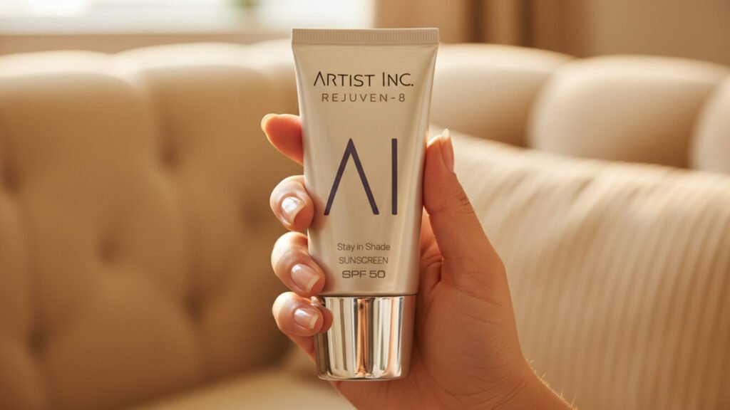 Stay in the Shade Sunscreen SPF 50 dari Artist Inc anti whitecast