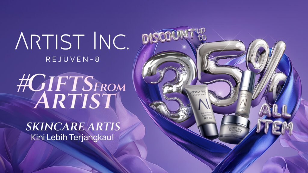 Gifts From Artist, skincare Rejuven-8 by Artist Inc harga hemat hingga 35% berlaku sampai Desember 2025
