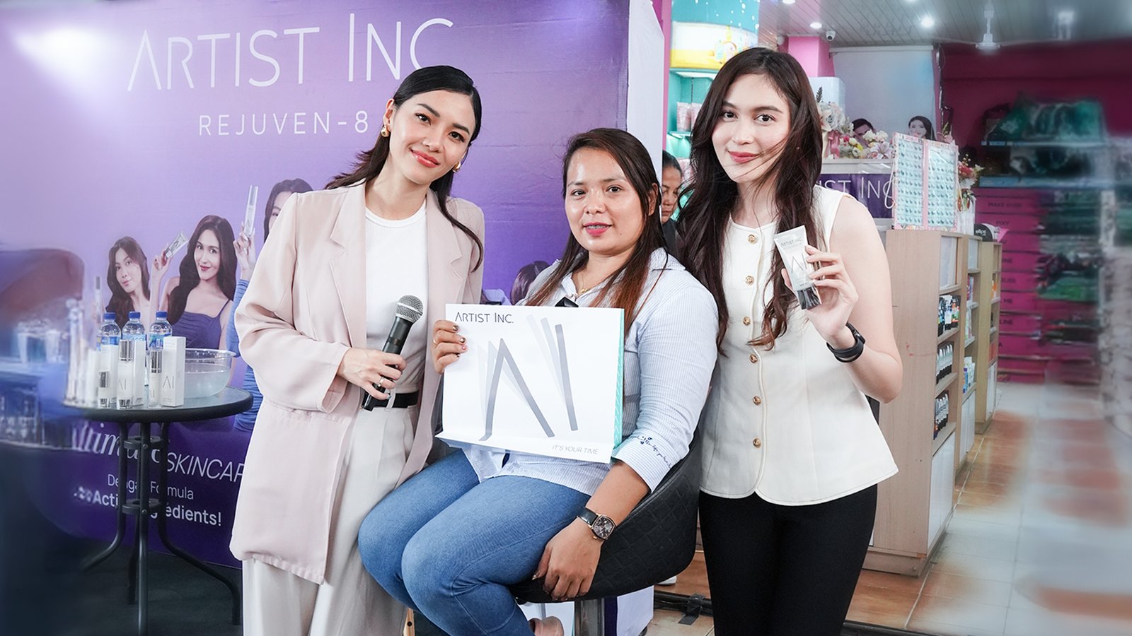 Skincarenya para artist Rejuven-8 by Artist Inc. hadir di Palembang