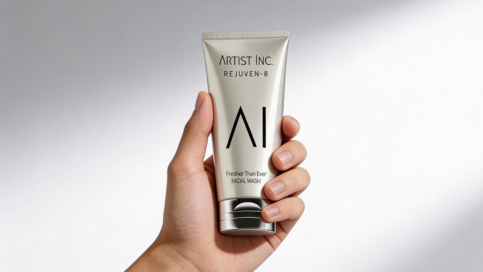 facial wash yang sedang diaplikasikan